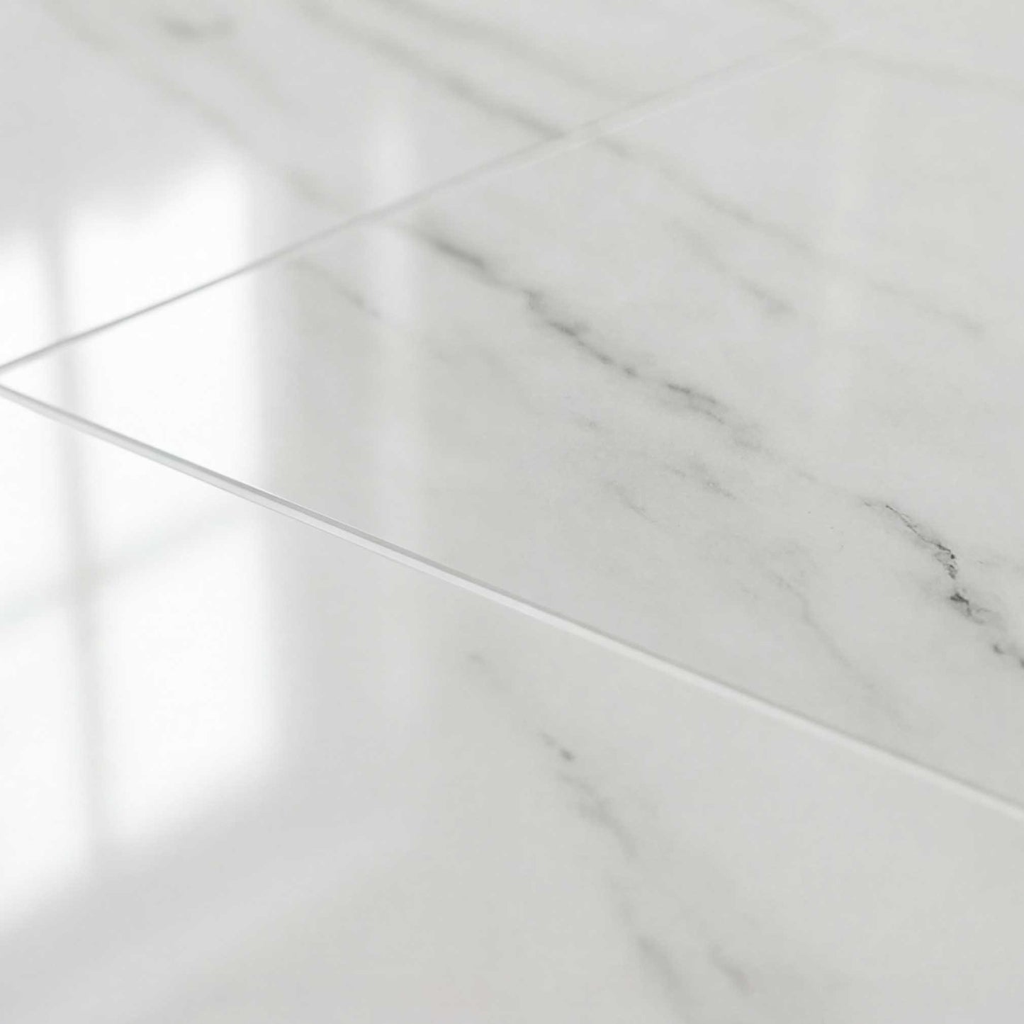 Miami Large White Marble Tiles - Gloss, Rectified