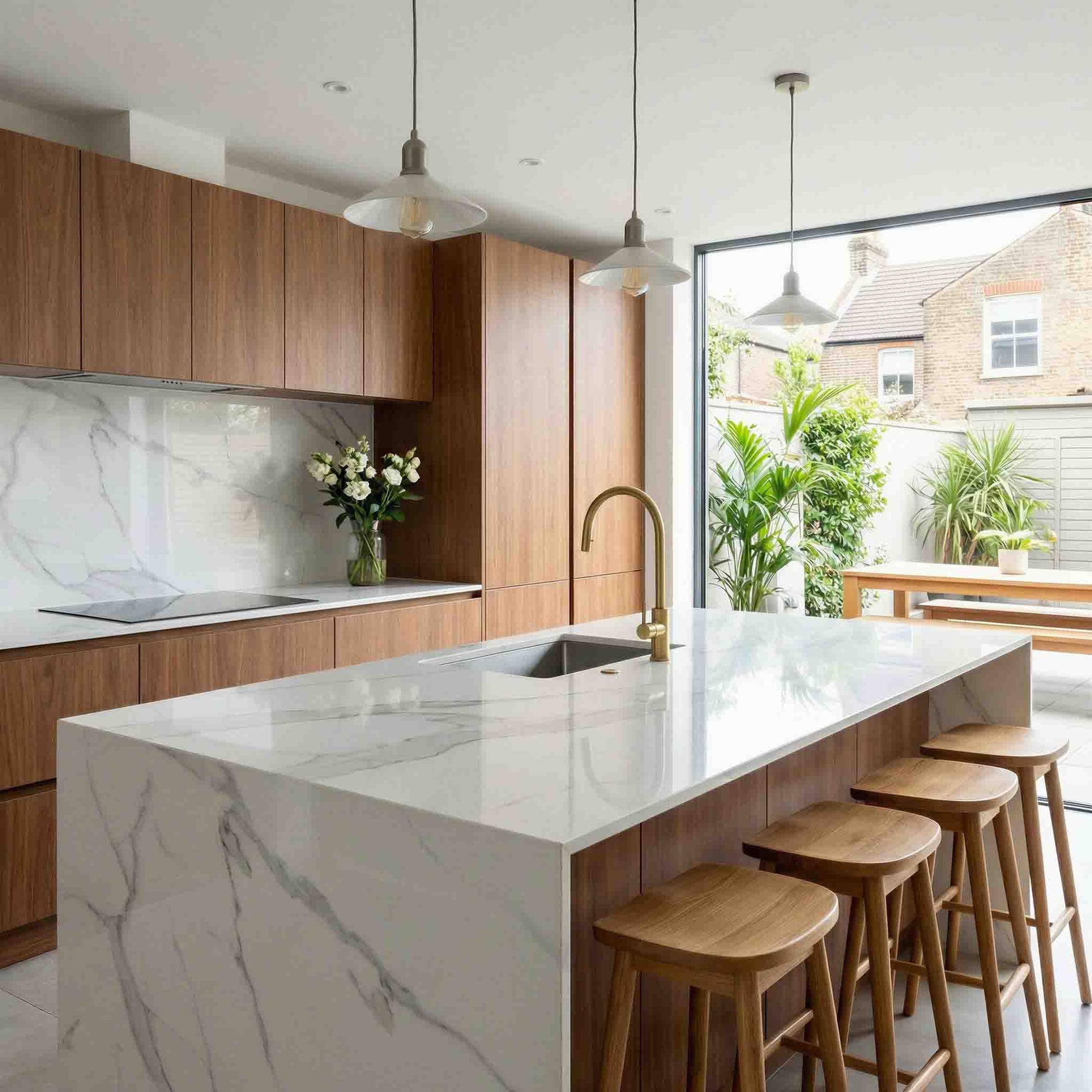 Miami Large White Marble Tiles - Gloss, Rectified