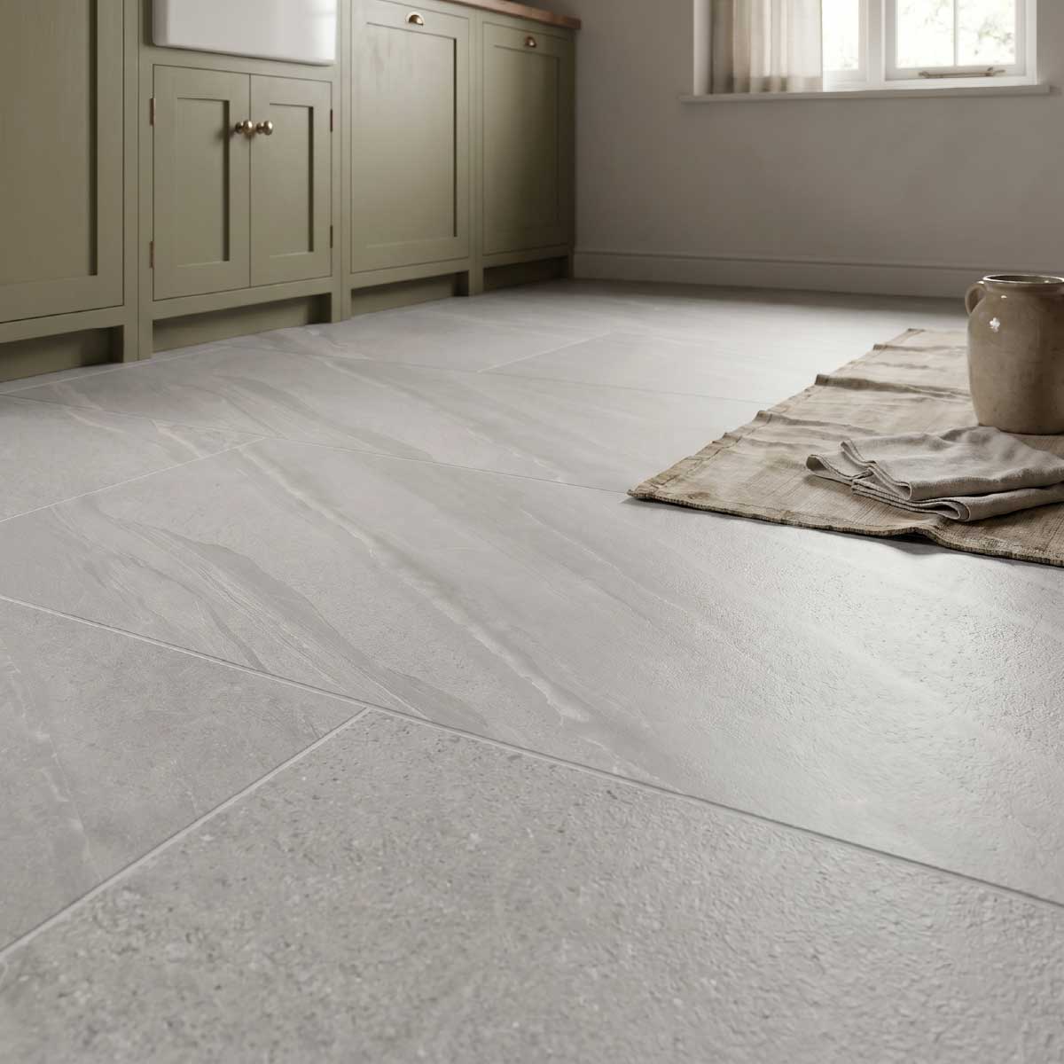 Sea Sand Grey Porcelain Floor Tiles