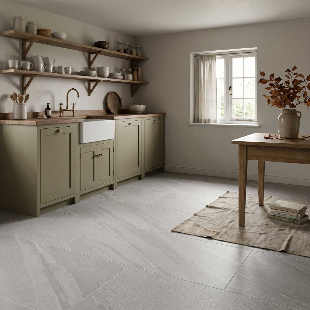 Sea Sand Grey Porcelain Floor Tiles
