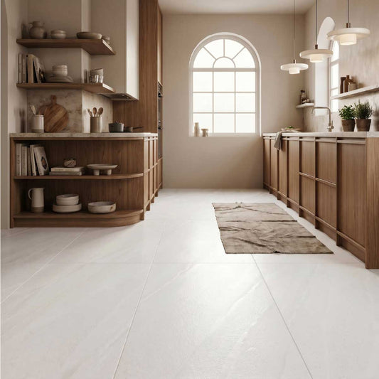 Sea Sand White Porcelain Floor Tiles