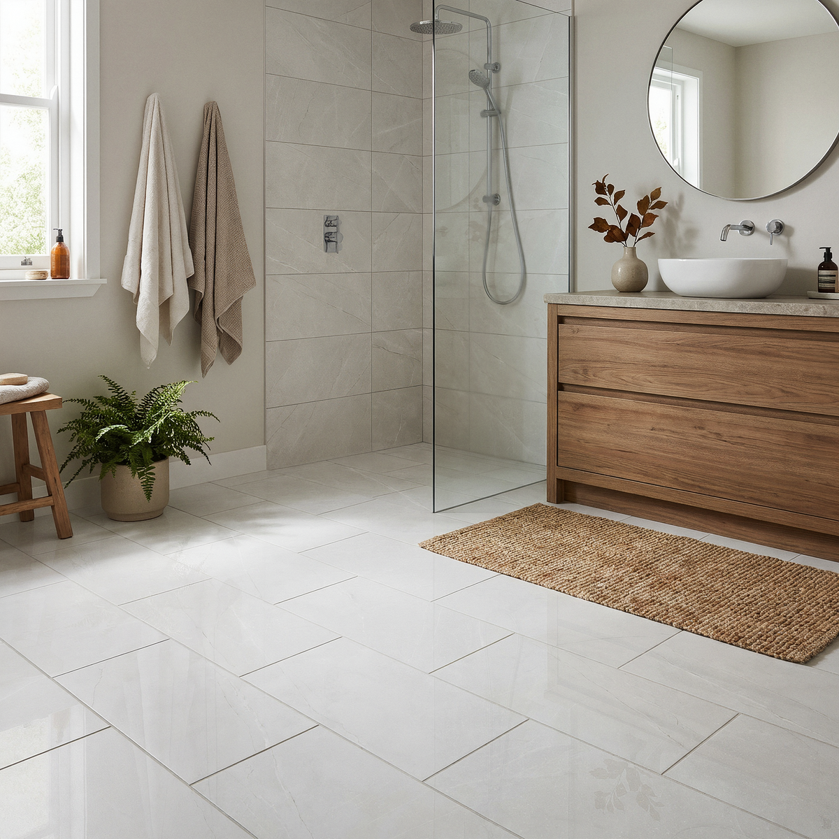 Scambio White Gloss Tiles