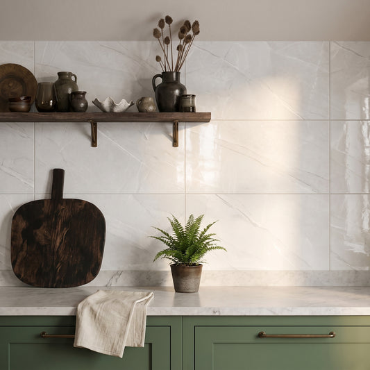 Scambio White Gloss Tiles