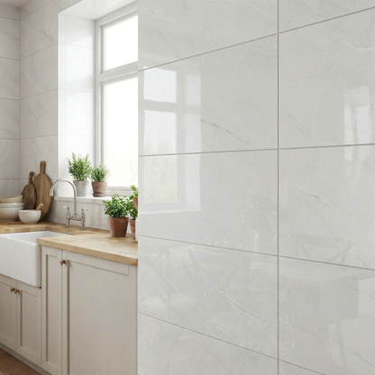 Scambio White Gloss Tiles