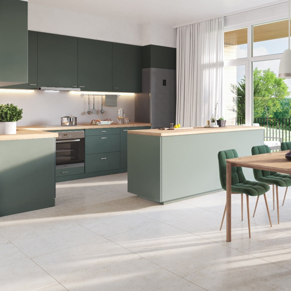 Luis Ivory Porcelain Floor Tiles - Matt, Speckle, Rectified