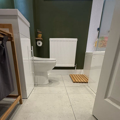 Luis Matt White Speckle Tiles - Rectified, Porcelain