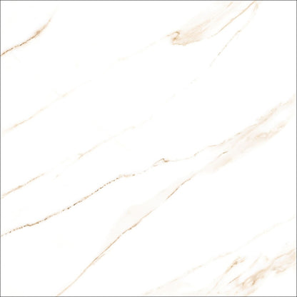 Marmo White and Gold Marble Tiles - Carving, Matt, Rectified