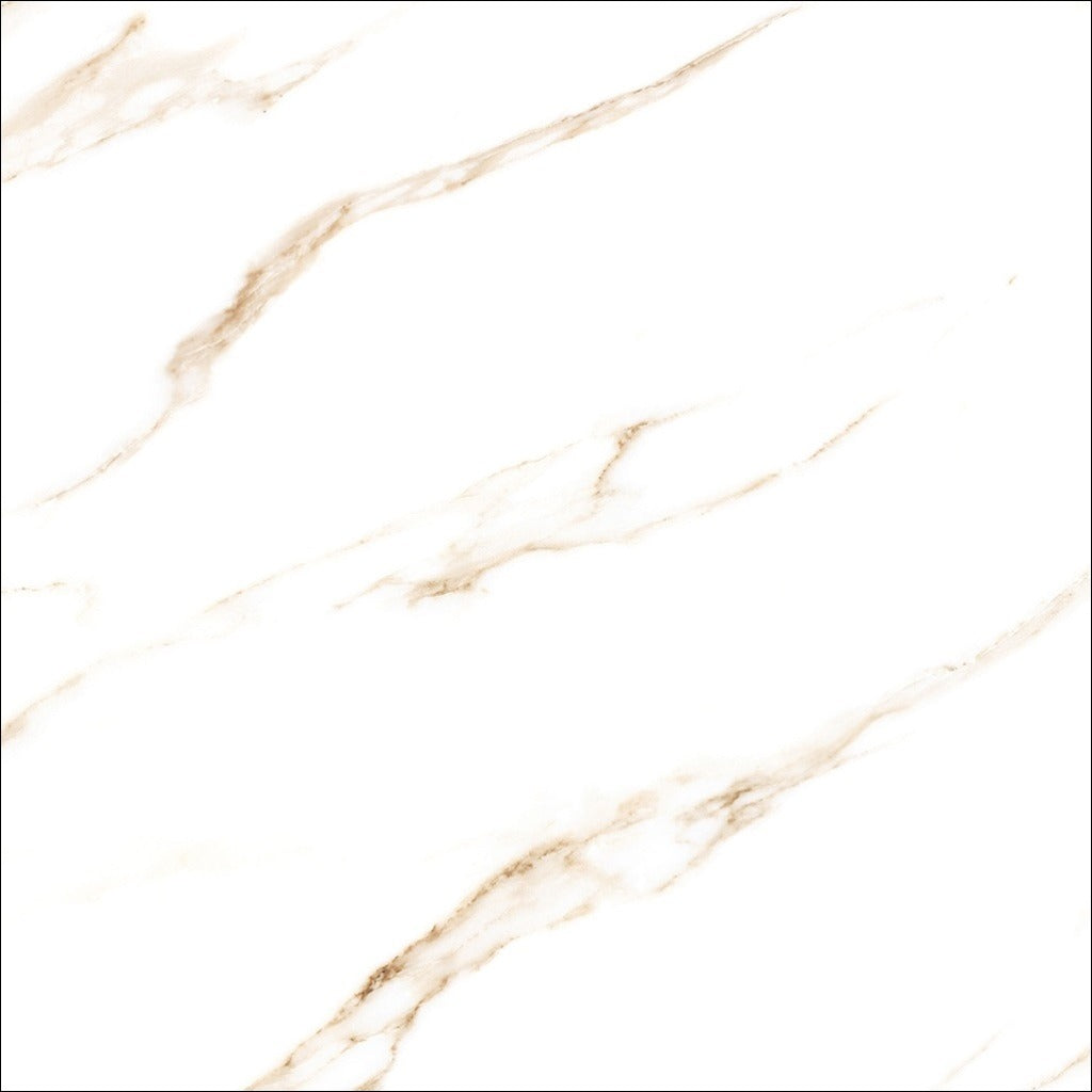 Marmo White and Gold Marble Tiles - Carving, Matt, Rectified