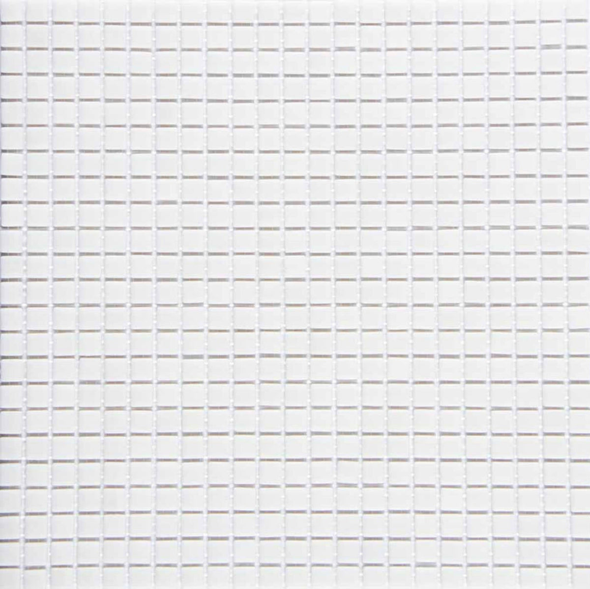 Cut Sample: Mikros Blanco White Matt Glass Wall Tiles