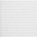 Cut Sample: Mikros Blanco White Matt Glass Wall Tiles