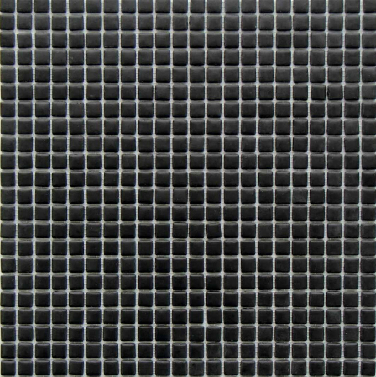 Cut Sample: Mikros Ferro Black Matt Glass Wall Tiles