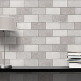 Modena Mix of Grey Metro Brick Tiles