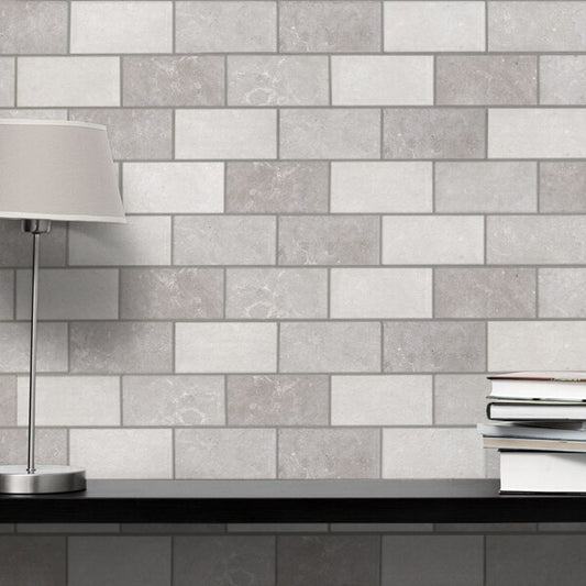Modena Mix of Grey Metro Brick Tiles
