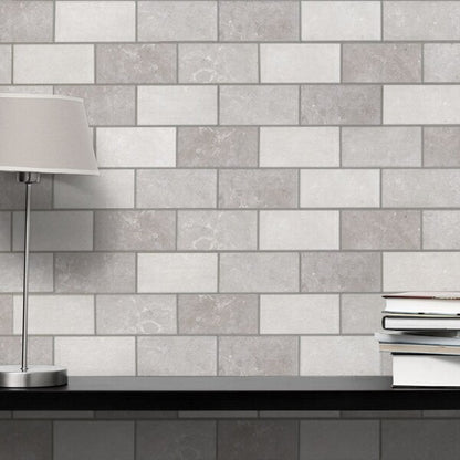 Modena Mix of Grey Metro Brick Tiles