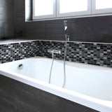 Myka Silver and Black Mosaic Tiles
