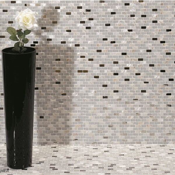 Nacare Iridescent Mosaic Tiles – White
