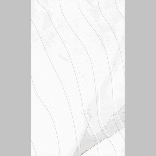 Cut Sample: Neptune White 3D Tiles for Bathroom and Kitchen Walls