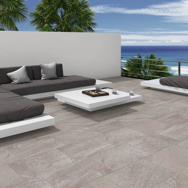 Nistos Grey Anti Slip Floor Tiles (R12)