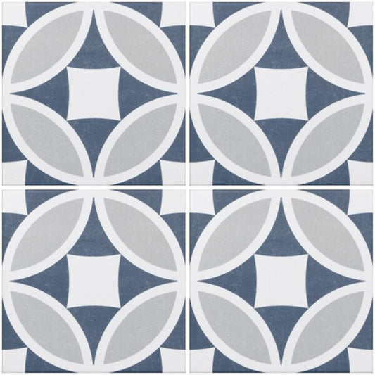 Olympia Blue Victorian Tiles