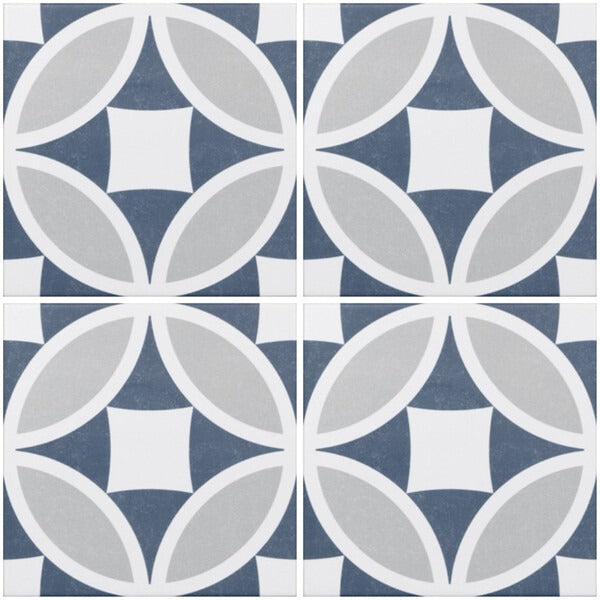 Olympia Blue Victorian Tiles