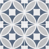 Olympia Blue Victorian Tiles