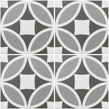 Olympia Grey Victorian Floor Tiles