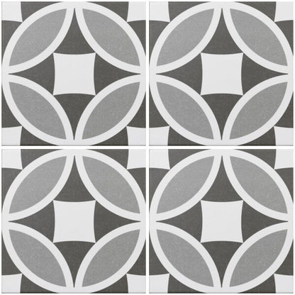 Olympia Grey Victorian Floor Tiles
