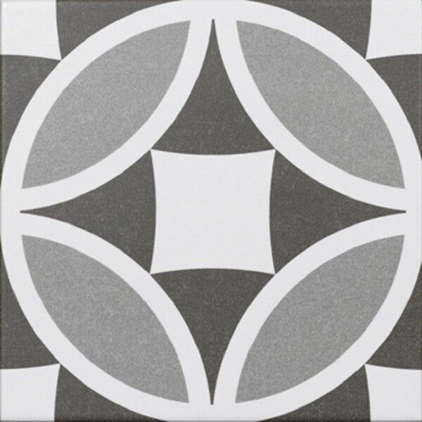 Olympia Grey Victorian Style Tiles - Matt