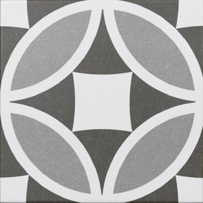 Olympia Grey Victorian Style Tiles - Matt
