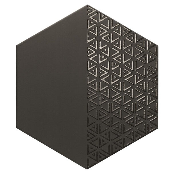 Opal Deco Black Hexagon Wall Tiles