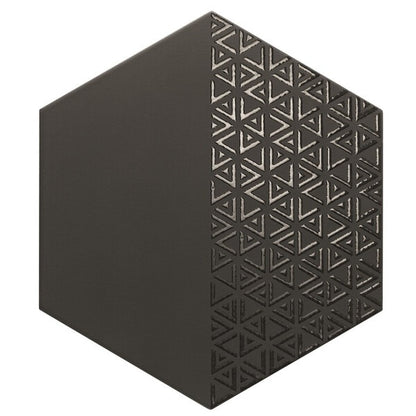 Opal Deco Black Hexagon Wall Tiles