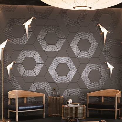 Opal Deco White Hexagon Tiles