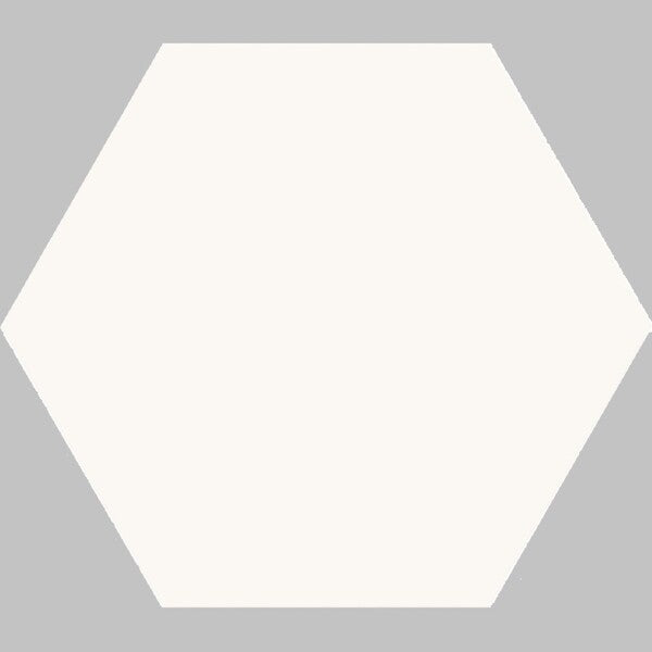 Cut Sample: Opal White Hexagon Tiles