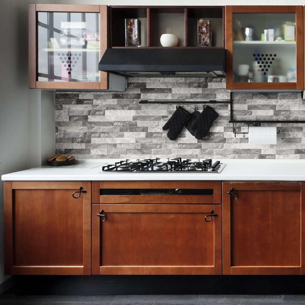 Cut Sample: Ordino Grey Split Face Tiles
