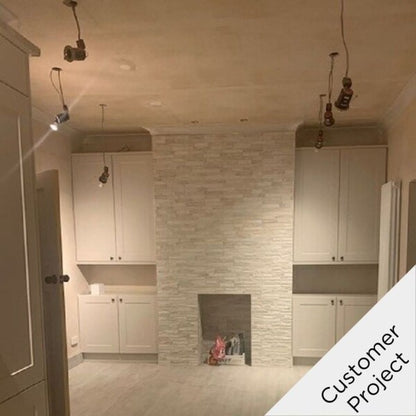 Ordino White Split Face Tiles