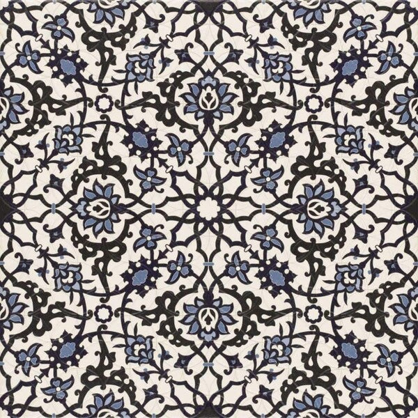 Orly Black And White Patterned Floor Tiles