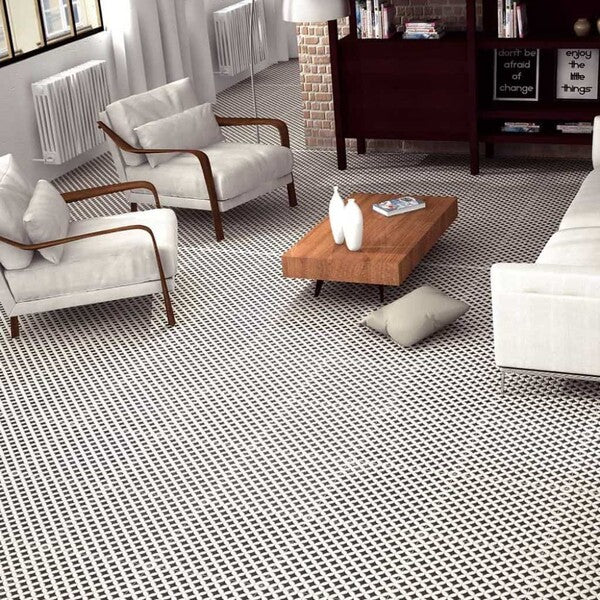Orly Black and White Patterned Tiles