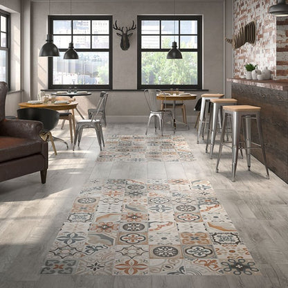Passage Black and White Floor Tiles