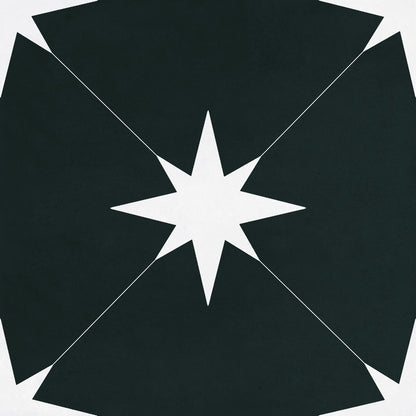 Ponent Black Star Tiles