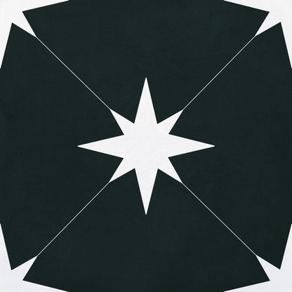 Ponent Black Star Tiles