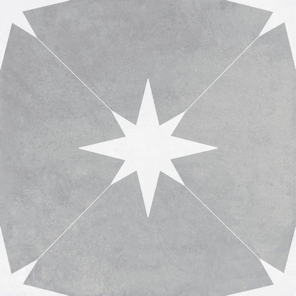 Ponent Grey Star Floor Tiles 