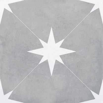 Art Ponent Grey Star Floor Tiles