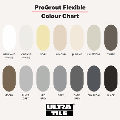 Ultra Tile ProGrout Flexible Black Tile Grout 3kg