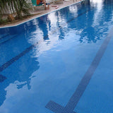 R11 Anti Slip Mosaic Tiles - Mid Blue Tiles