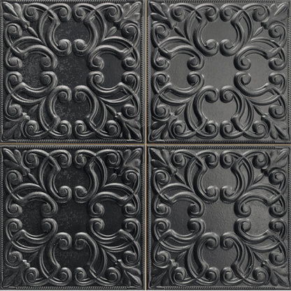 Tin Decorative Black Tiles