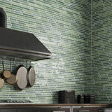 Cut Sample: Harlem Green Stick Wall Tiles