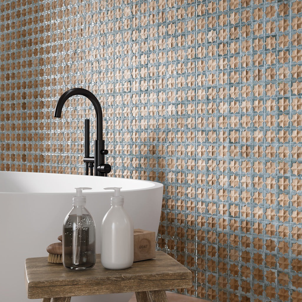 Cut Sample: Tetuan Terra Aqua Tiles