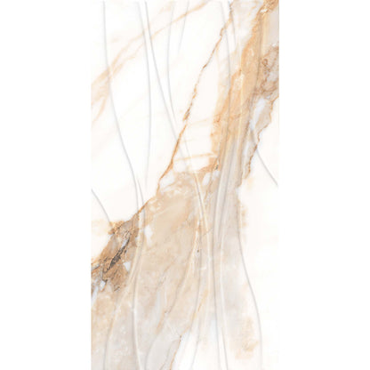 Valeria White and Gold Marble Wall Tiles