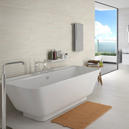 Reval Cream Porcelain Tiles - Matt