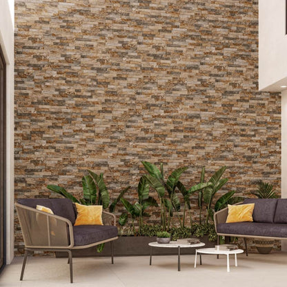 Riviera Grey Brown Tiles - Room Setting 